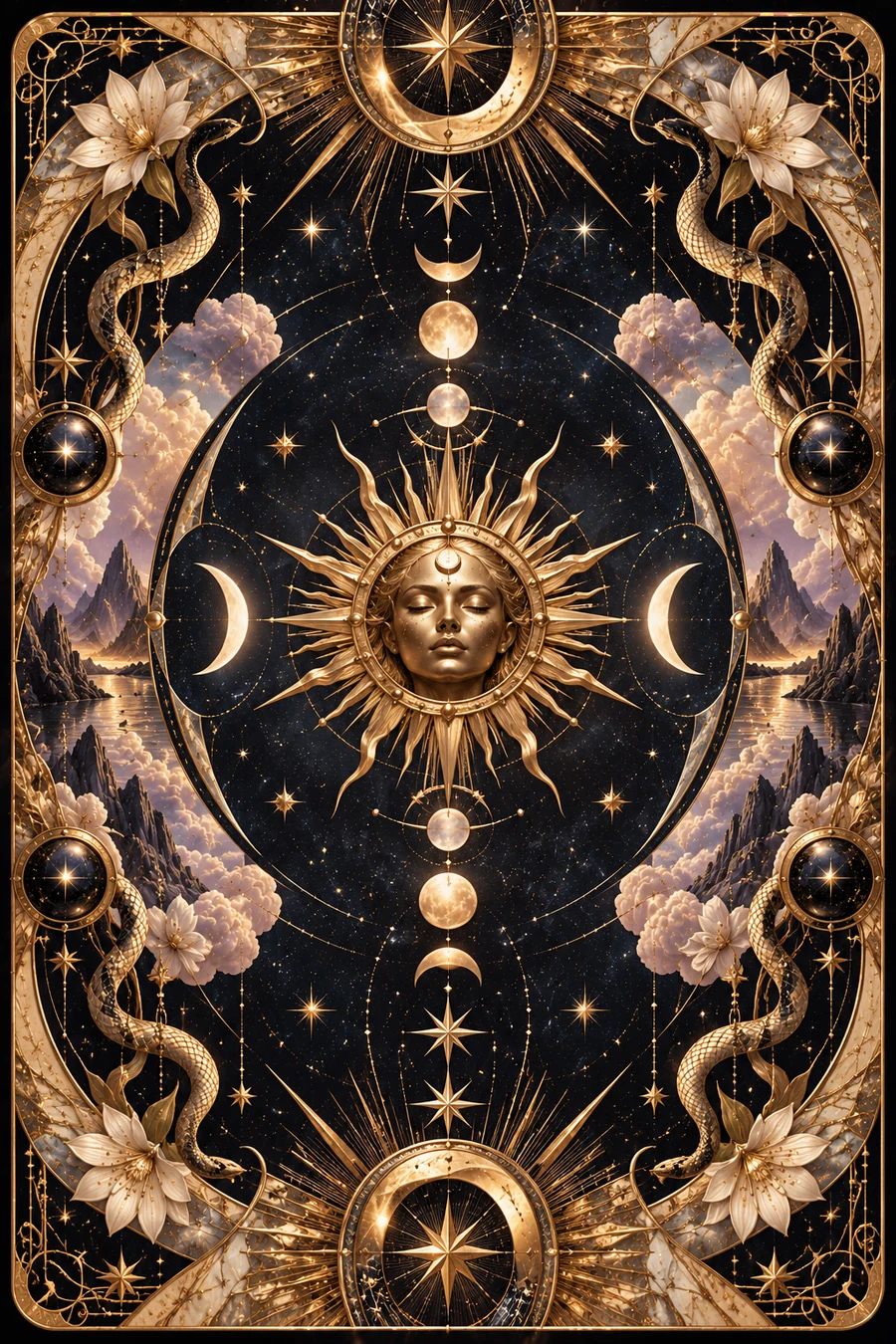 Self Says tarot card back